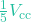 \frac{1}{5}V_{\text{cc}}