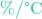 \%/\text{&deg;C}