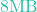 8\text{MB}