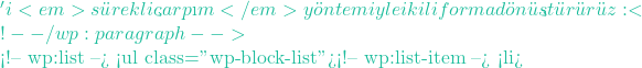 'i <em>s&uuml;rekli &ccedil;arpım</em> y&ouml;ntemiyle ikili forma d&ouml;n&uuml;şt&uuml;r&uuml;r&uuml;z: <!-- /wp:paragraph -->  <!-- wp:list --> <ul class="wp-block-list"><!-- wp:list-item --> <li>