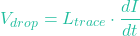 \[V_{drop} = L_{trace} \cdot \frac{dI}{dt}\]