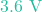 3.6\text{ V}