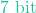 7 \text{ bit}