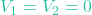 V_1 = V_2 = 0