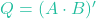 Q = (A \cdot B)'