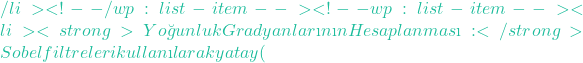 boyutunda bir ortalama alma (box filter) filtresinin kernel yapısı ş&ouml;yledir: <!-- /wp:paragraph --> <!-- wp:paragraph --> <span class="ql-right-eqno">   </span><span class="ql-left-eqno">   </span><img src="https://devreyakan.com/wp-content/ql-cache/quicklatex.com-433e42ecbb6647062d9643049309ffba_l3.png" height="97" width="212" class="ql-img-displayed-equation quicklatex-auto-format" alt="\[K = \frac{1}{49} \begin{bmatrix} 1 & 1 & \dots & 1 \\ 1 & 1 & \dots & 1 \\ \vdots & \vdots & \ddots & \vdots \\ 1 & 1 & \dots & 1 \end{bmatrix}_{7 \times 7}\]" title="Rendered by QuickLaTeX.com"/> <!-- /wp:paragraph --> <!-- wp:code --> <pre class="wp-block-code"><code>import numpy as np img = cv2.imread("devreyakan.jpg") # 7x7 boyutunda ortalama kernel oluştur kernel = np.ones((7, 7), np.float32) / 49 # 2D konvol&uuml;syon filtresini g&ouml;r&uuml;nt&uuml;ye uygula blurred = cv2.filter2D(img, -1, kernel) cv2.imshow('Blurred Image', blurred) cv2.waitKey(0)</code></pre> <!-- /wp:code --> <!-- wp:heading {"level":3,"className":"wp-block-heading"} --> <h3 class="wp-block-heading">G&ouml;r&uuml;nt&uuml; Piramidi (pyrDown / pyrUp)</h3> <!-- /wp:heading --> <!-- wp:paragraph --> G&ouml;r&uuml;nt&uuml; piramitleri, &ccedil;&ouml;z&uuml;n&uuml;rl&uuml;k &ouml;l&ccedil;eklemesinde piksellerin kaybolmasını engellemek i&ccedil;in Gaussian filtreleme ile alt&ouml;rneklemeyi (subsampling) bir arada y&uuml;r&uuml;t&uuml;r: <!-- /wp:paragraph --> <!-- wp:code --> <pre class="wp-block-code"><code>img = cv2.imread("devreyakan.jpg") # &Ccedil;&ouml;z&uuml;n&uuml;rl&uuml;ğ&uuml; yarıya indirir ve Gaussian yumuşatma uygular smaller = cv2.pyrDown(img) # &Ccedil;&ouml;z&uuml;n&uuml;rl&uuml;ğ&uuml; iki katına &ccedil;ıkarır larger = cv2.pyrUp(img) cv2.imshow('Original', img) cv2.imshow('Smaller', smaller) cv2.imshow('Larger', larger) cv2.waitKey(0)</code></pre> <!-- /wp:code --> <!-- wp:heading {"level":3,"className":"wp-block-heading"} --> <h3 class="wp-block-heading">G&ouml;r&uuml;nt&uuml; Kırpma (Slicing)</h3> <!-- /wp:heading --> <!-- wp:paragraph --> NumPy matris dilimleme (slicing) y&ouml;ntemiyle g&ouml;r&uuml;nt&uuml;n&uuml;n belirli bir B&ouml;lge İlgi Alanı (ROI - Region of Interest) kesilip alınabilir: <!-- /wp:paragraph --> <!-- wp:code --> <pre class="wp-block-code"><code>img = cv2.imread("devreyakan.jpg") height, width = img.shape[:2] # G&ouml;r&uuml;nt&uuml;n&uuml;n merkez alanından %50'lik b&ouml;lgeyi kırp start_row, start_col = int(height * 0.15), int(width * 0.15) end_row, end_col = int(height * 0.65), int(width * 0.65) cropped = img[start_row:end_row, start_col:end_col] cv2.imshow('Cropped ROI', cropped) cv2.waitKey(0)</code></pre> <!-- /wp:code --> <!-- wp:heading {"level":3,"className":"wp-block-heading"} --> <h3 class="wp-block-heading">Kenar Tespiti ve Canny Algoritması</h3> <!-- /wp:heading --> <!-- wp:paragraph --> Kenar bulma işlemlerinde en gelişmiş y&ouml;ntemlerden biri <strong>Canny Kenar Algoritmasıdır</strong>. Algoritma temel olarak 4 aşamadan oluşur: <!-- /wp:paragraph --> <!-- wp:list --> <ul class="wp-block-list"><!-- wp:list-item --> <li><strong>G&uuml;r&uuml;lt&uuml; Azaltma:</strong> G&ouml;r&uuml;nt&uuml;ye Gaussian filtresi uygulanarak y&uuml;ksek frekanslı g&uuml;r&uuml;lt&uuml;ler elenir.</li> <!-- /wp:list-item --> <!-- wp:list-item --> <li><strong>Yoğunluk Gradyanlarının Hesaplanması:</strong> Sobel filtreleri kullanılarak yatay (