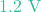 1.2\text{ V}