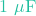 1\text{ }\mu\text{F}
