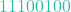 11100100