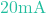 20\text{mA}