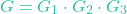 \[G = G_1 \cdot G_2 \cdot G_3\]