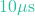 10\mu\text{s}