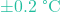 \pm 0.2\text{ &deg;C}