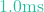1.0\text{ms}