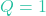 Q = 1