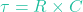 \tau = R \times C