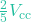 \frac{2}{5}V_{\text{cc}}