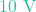 10\text{ V}