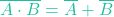 \overline{A \cdot B} = \overline{A} + \overline{B}