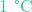 1\text{ &deg;C}