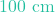 100\text{ cm}
