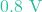 0.8\text{ V}