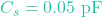 C_s = 0.05\text{ pF}