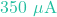 350\text{ }\mu\text{A}