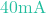 40\text{mA}