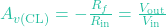 A_{v(\text{CL})} = -\frac{R_f}{R_{\text{in}}} = \frac{V_{\text{out}}}{V_{\text{in}}}
