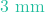 3\text{ mm}
