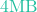 4\text{MB}