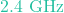 2.4\text{ GHz}