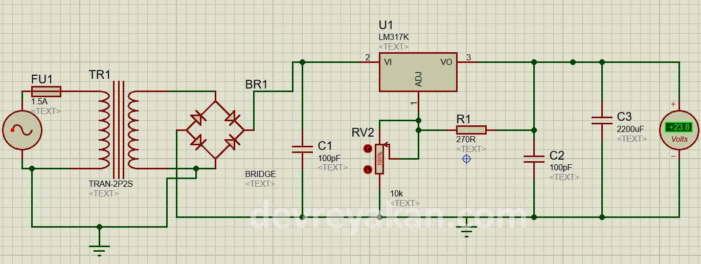 LM317 İle Ayarlanabilir DC Güç Kaynağı Yapımı dc güç kaynağı yapımı,lm317