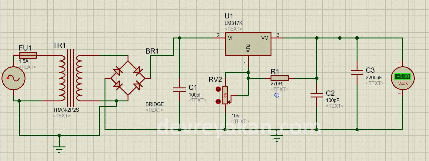 LM317 İle Ayarlanabilir DC Güç Kaynağı Yapımı dc güç kaynağı yapımı,lm317