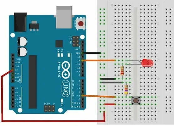 Arduino ile Buton Kullanımı Pull Up Direnç pull up direnç,arduino ile buton kullanımı