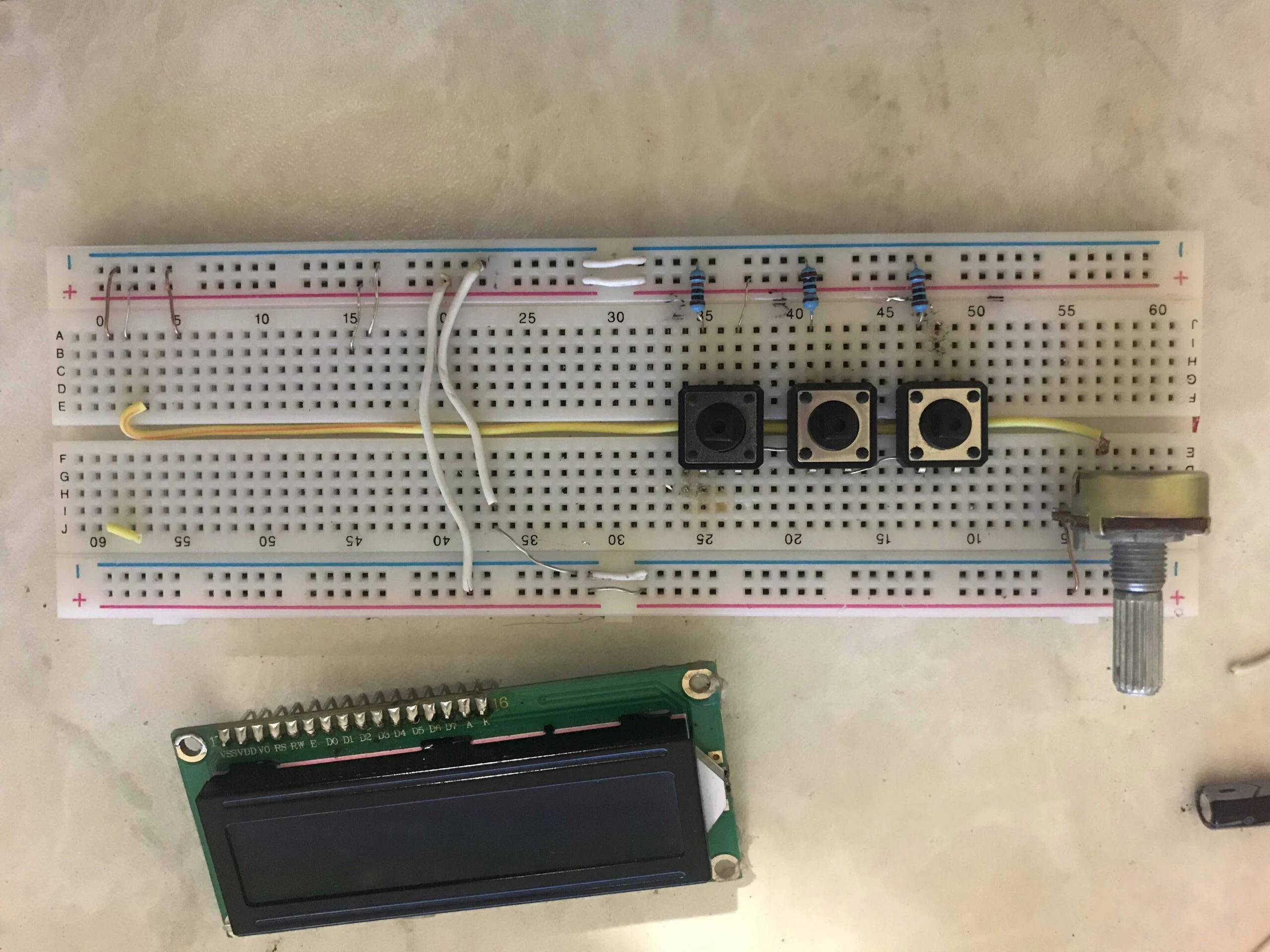Arduino LCD Menü