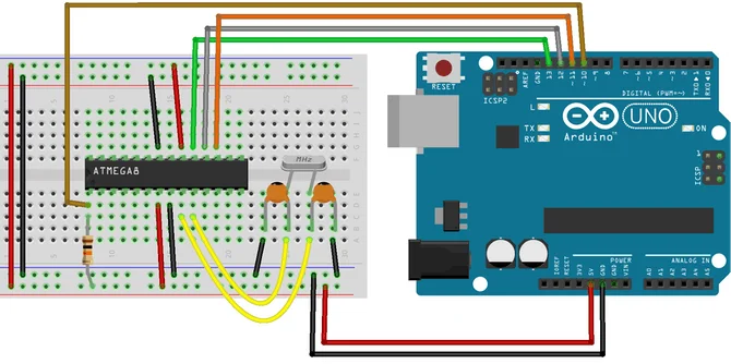 Arduino ile Atmel Mikroişlemcisi Programlama | Atmega328P ve Atmega8 arduino ile atmega328p programlama,atmega328p programlayıcı,arduino ile atmega8 programlama,arduino ile atmel programlama,arduino uno ile atmega328p programlama