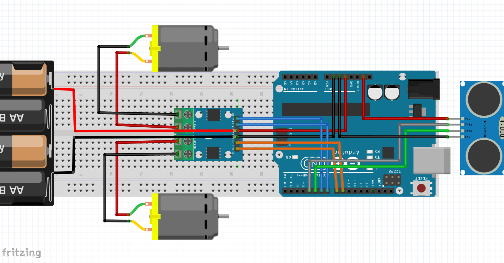 mBlock ile Arduino! Engelden Kaçan Robot Projesi mblock engelden kaçan robot