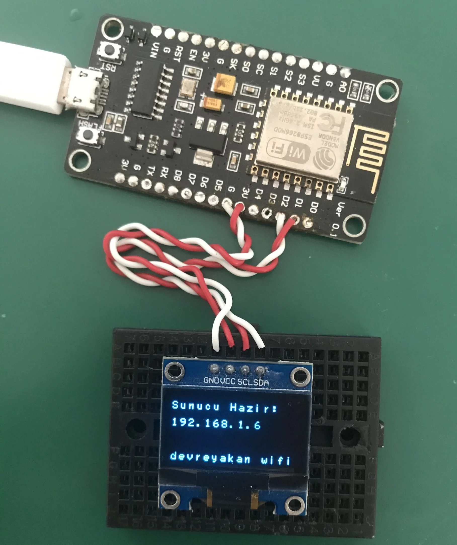 NodeMCU ESP8266 ile WiFi Üzerinden OLED Mesaj Uygulaması nodemcu esp8266,oled mesaj NodeMCU ESP8266 ile WiFi Üzerinden OLED Mesaj Uygulaması nodemcu esp8266,oled mesaj