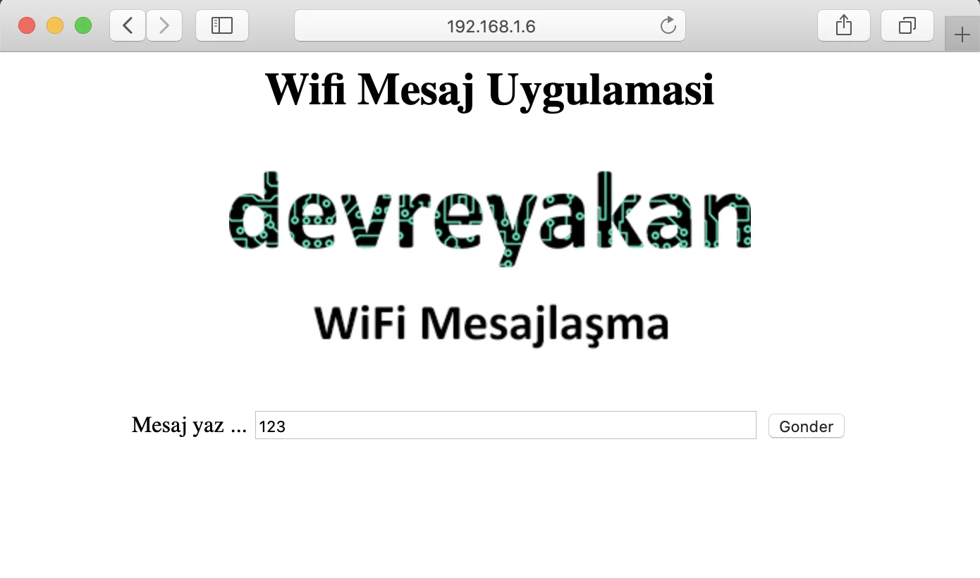 NodeMCU ESP8266 ile WiFi Üzerinden OLED Mesaj Uygulaması nodemcu esp8266,oled mesaj NodeMCU ESP8266 ile WiFi Üzerinden OLED Mesaj Uygulaması nodemcu esp8266,oled mesaj