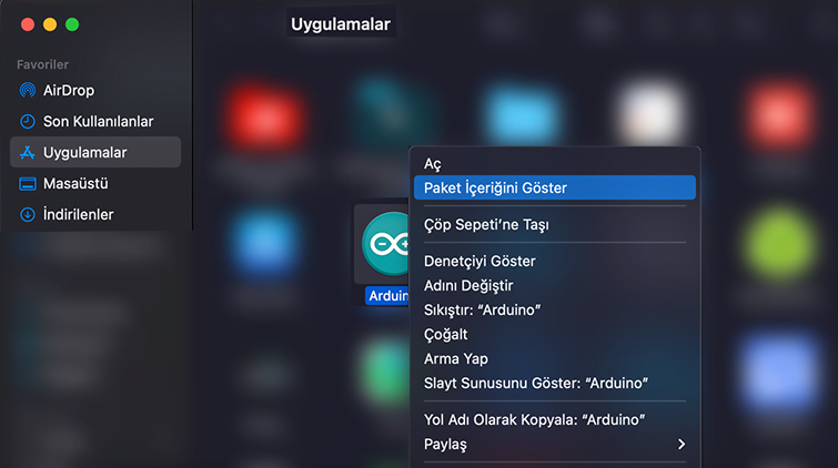 arduino tema, Arduino IDE’ye Tema Kurmak