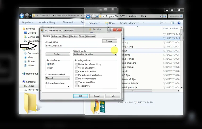 Arduino IDE'ye Tema Kurmak arduino ide tema