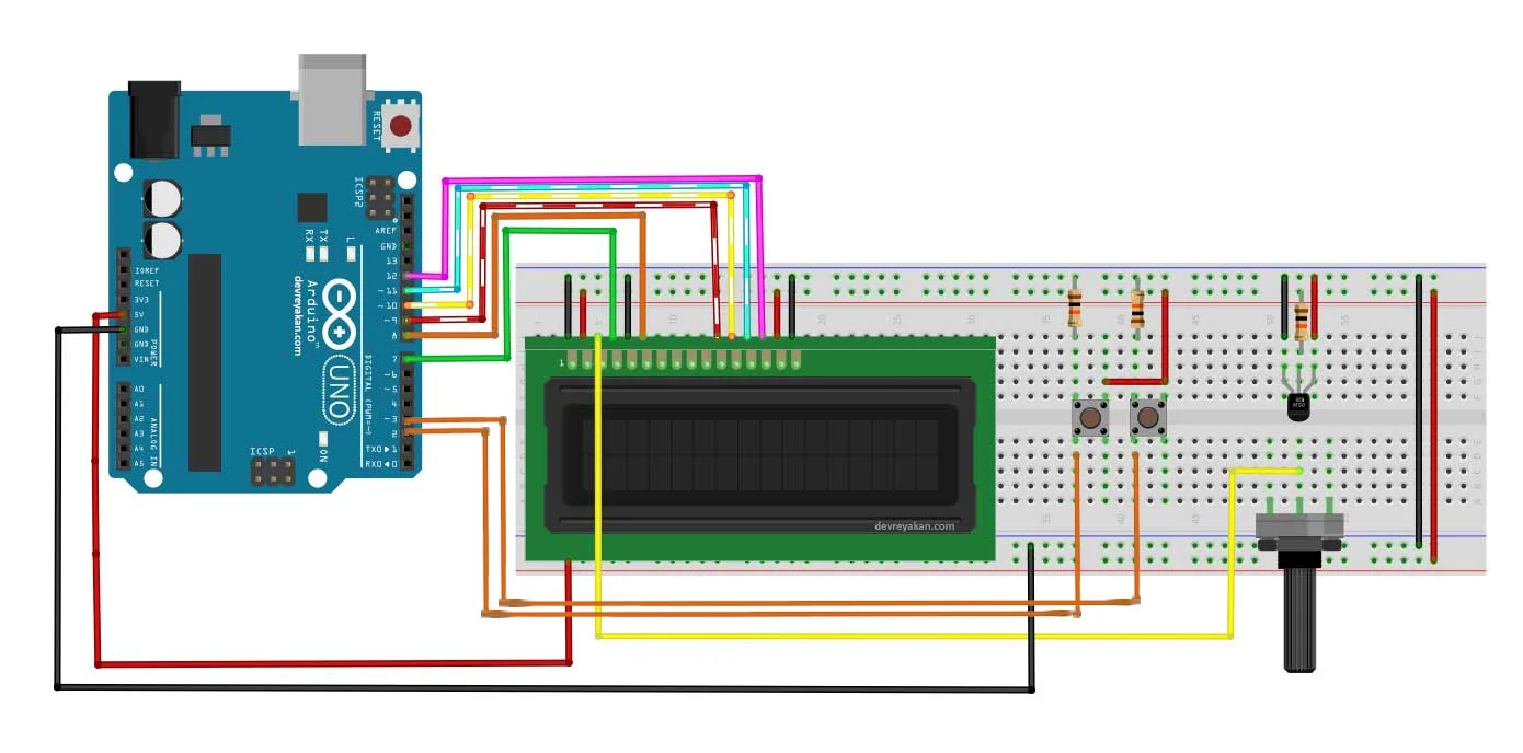 Arduino LCD Menü Yapımı arduino lcd menü