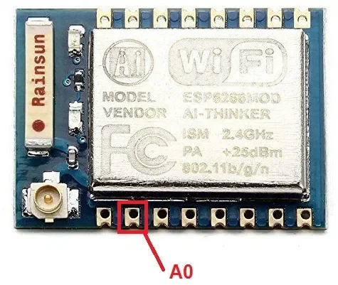 ESP8266 ADC Kullanımı ve Arduino IDE, MicroPython, Lua esp8266 adc ESP8266-07 Modülü Analog Pin