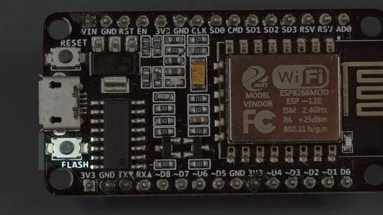GPIO0 Flash Buton Bağlantısı