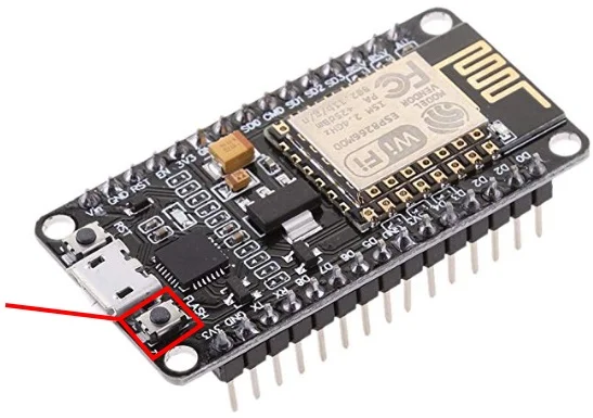 MicroPython Firmware'i esptool.py ile Flashlama esptool ESP8266 Flash Butonu