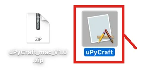 uPyCraft IDE Kurulumu Windows, MacOS, Linux uPyCraft uPyCraft macOS İmajı