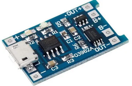 Korumalı TP4056 Şarj Modülü