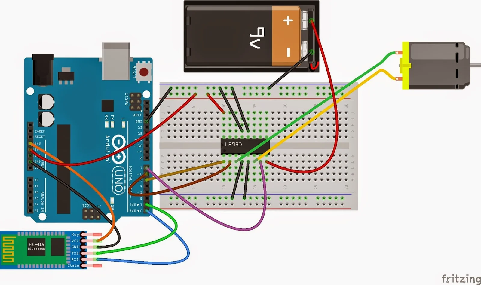 Arduino ve C# Bluetooth ile DC Motor Kontrolü